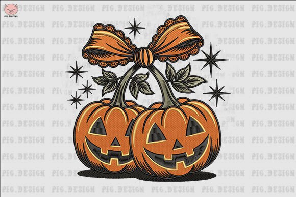 Halloween Bow Pumpkin Embroidery Review