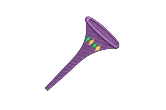 Mardi Gras Party Horn Embroidery Review