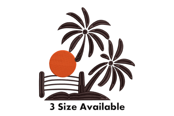 Palm Tree Sunset Embroidery Design Review