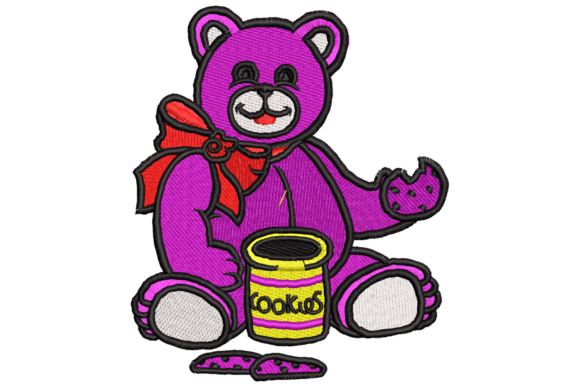 Review: Cute Teddy Bear with Cookies Embroidery