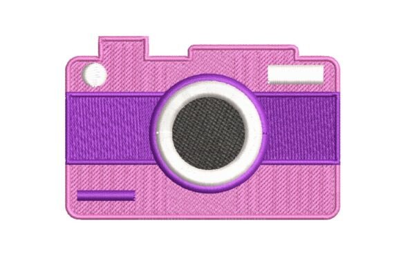 Review: Pink and Purple Retro Camera Embroidery Design