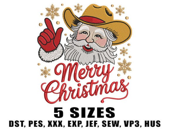 Review: Retro Cowboy Santa Embroidery Designs