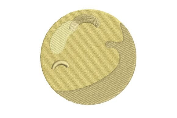 Review: Stylized Golden Moon Embroidery Design