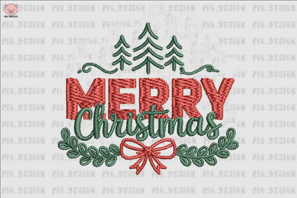 Reviewing Merry Christmas Bow Embroidery for Your Shop
