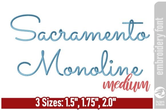 Sacramento Monoline Embroidery Font Review